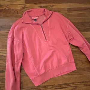 Universal Thread Pink/Red Quarter Zip Size Small